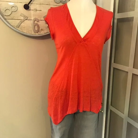 Host pick 🎉 🎈 Anthropology Meadow Rue 100% linen top - Picture 2 of 13